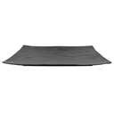 Plato recto 30 cm melamina negra mate Jet Black