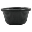 Ramekin negro rayado 2 onzas melamina negra