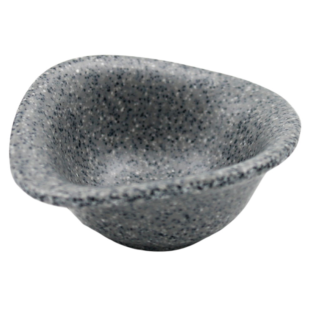 Platito cónico 9 cm melamina Gray Granite