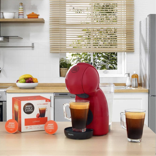 Cafetera de Cápsulas Krups Dolce Gusto Piccolo Roja