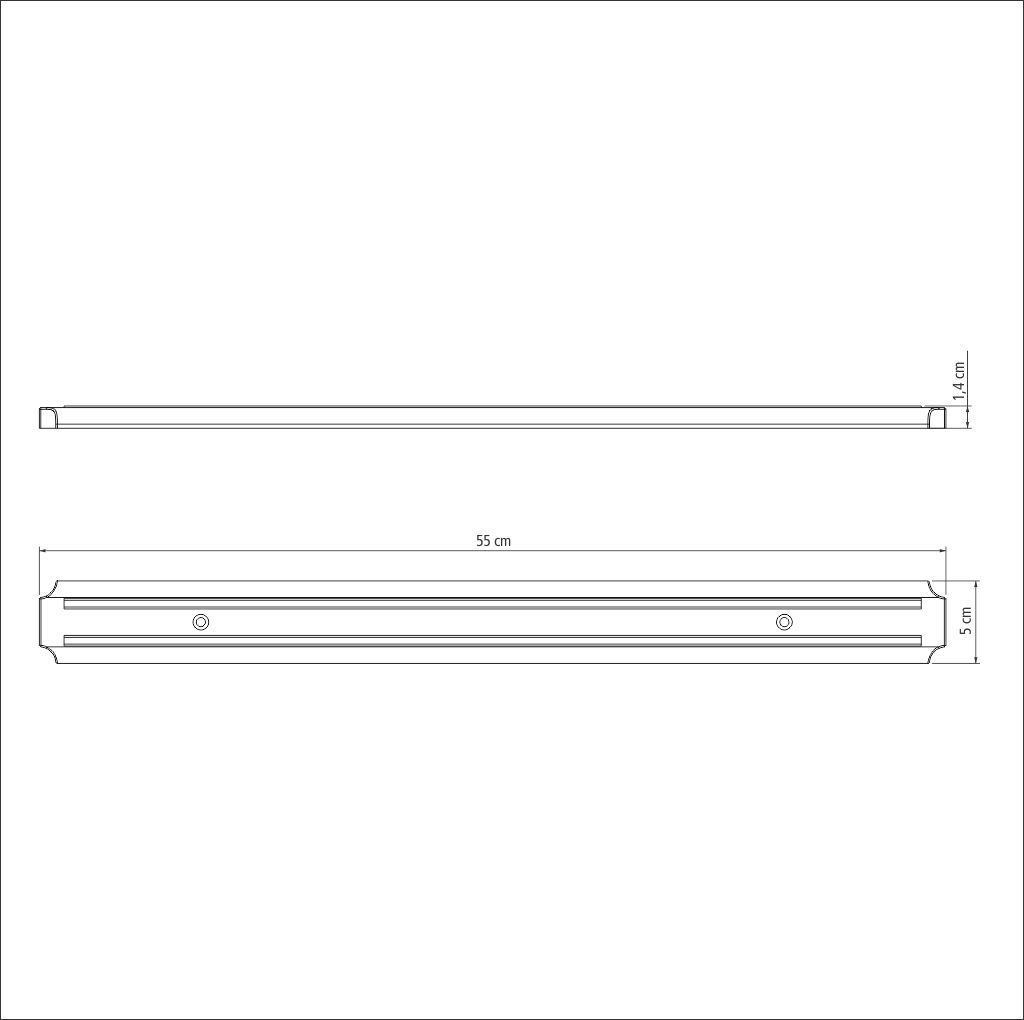 Barra magnética para cuchillos 55 cm Tramontina