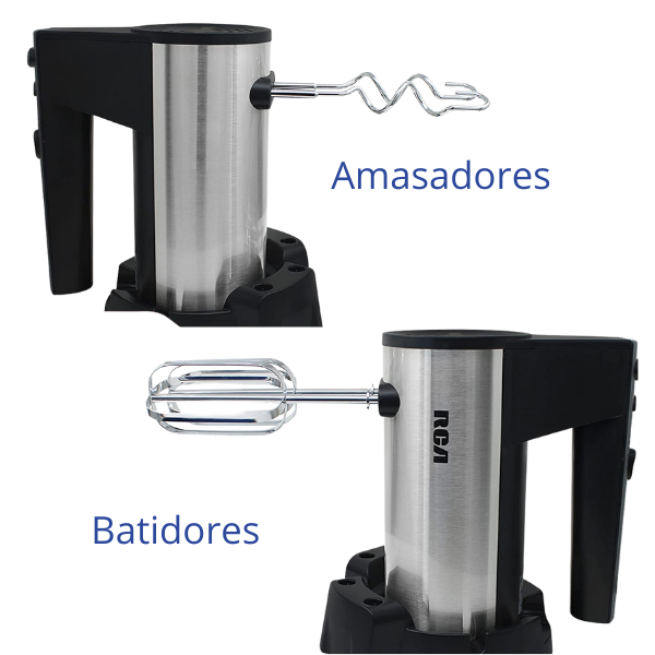 Batidora de Mano RCA Acero Inoxidable 5 velocidades