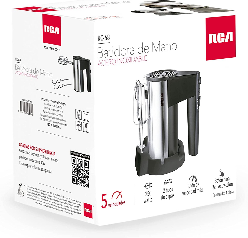 Batidora de Mano RCA 7 Velocidades