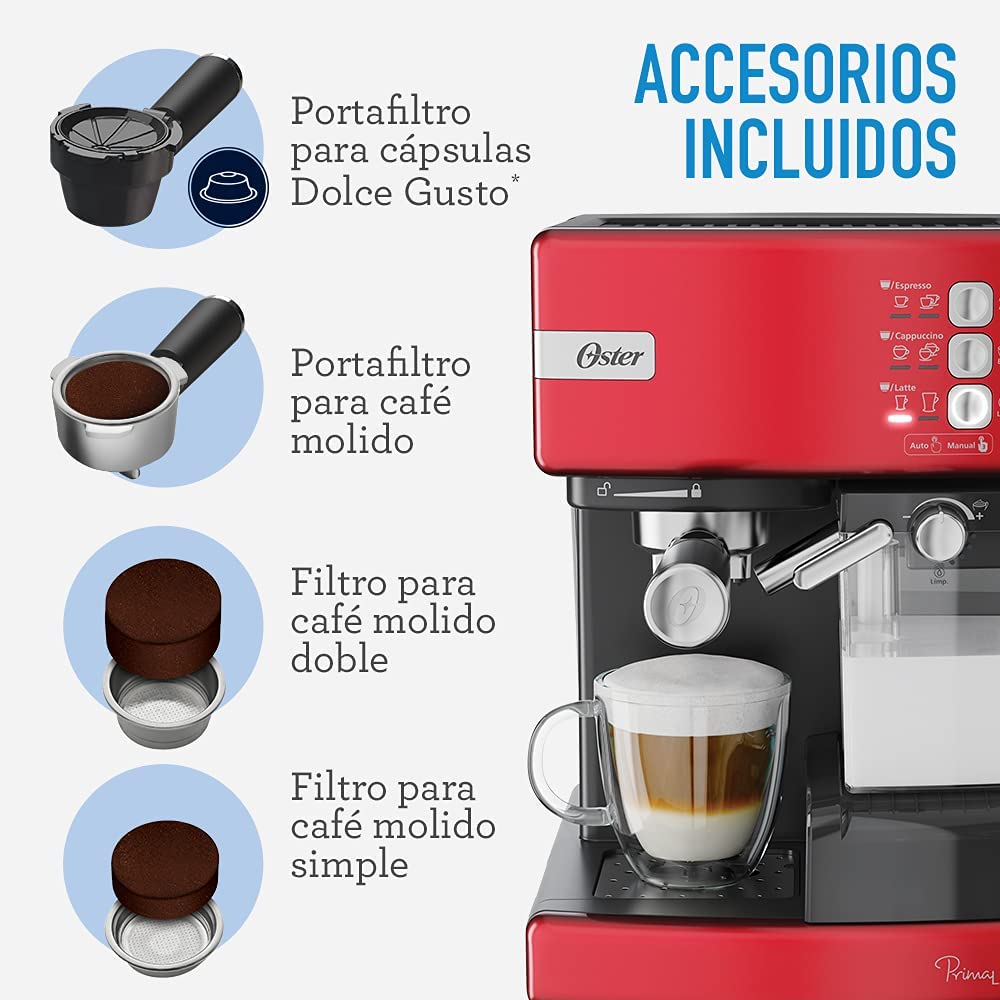 Krups, cafetera automática, roja | Costco México