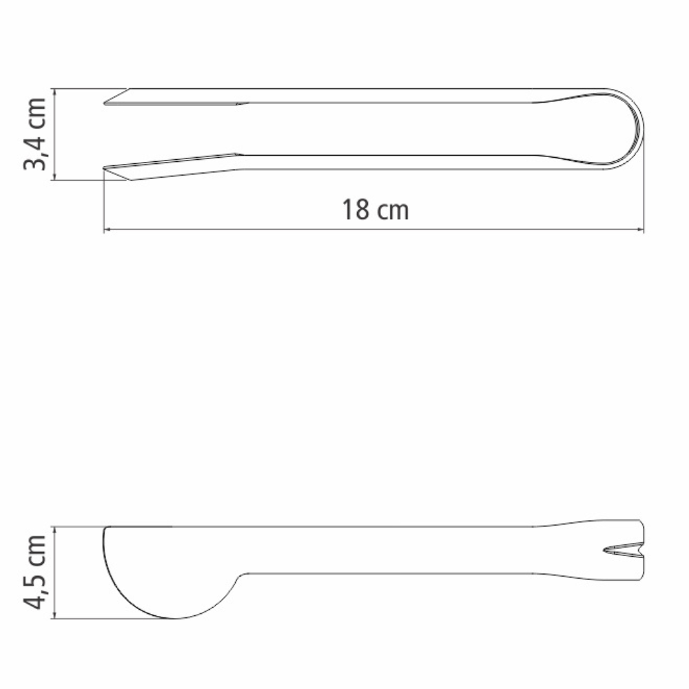 Pinza para hielo Tramontina acero inoxidable@