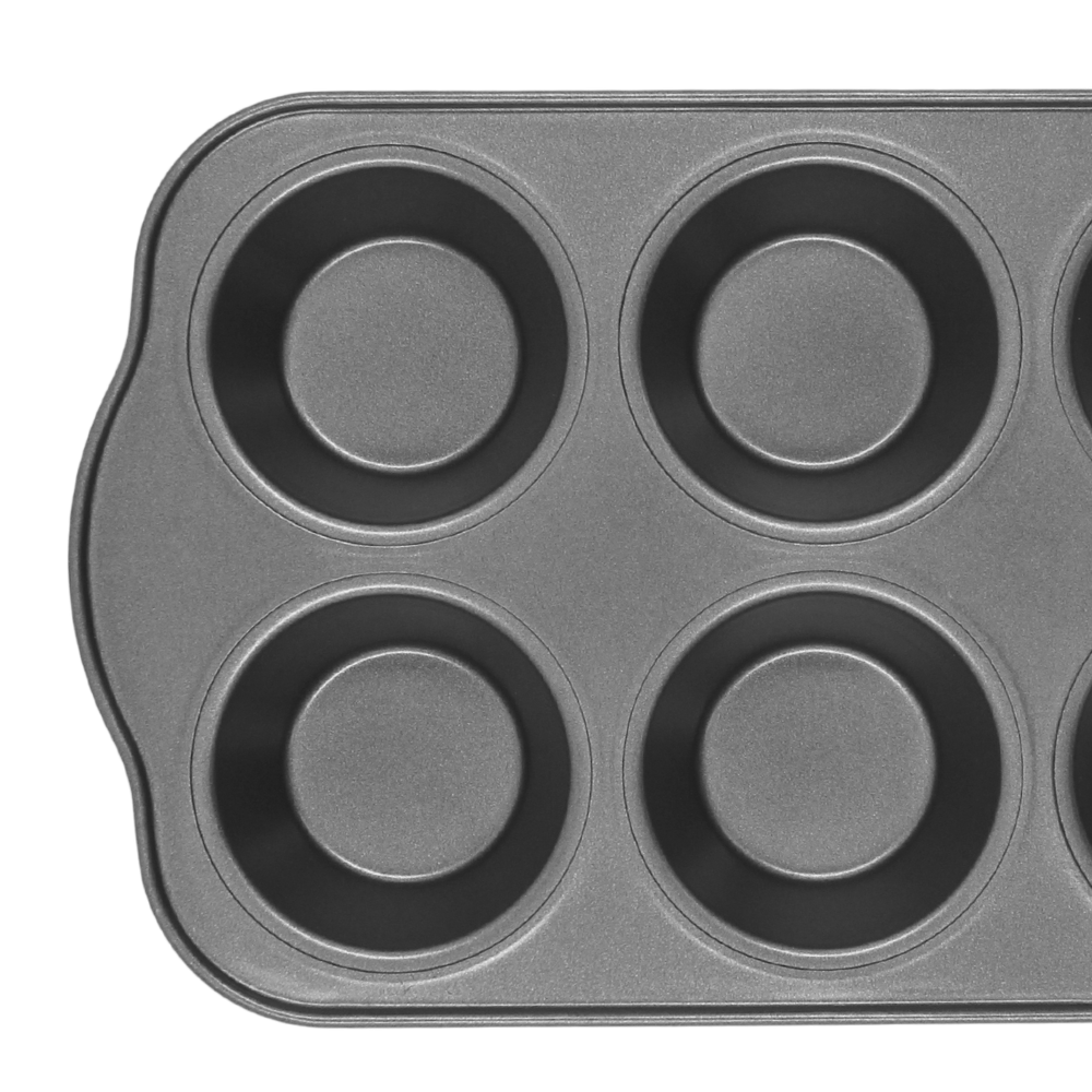 Molde para hornear 6 cupcakes aluminio antiadhrente Tavola