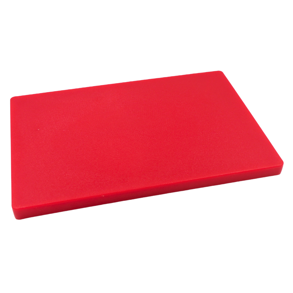 Tabla Para Picar De Plastico Rojo 45X30X2.54 Cm / 12"X18"X1"@