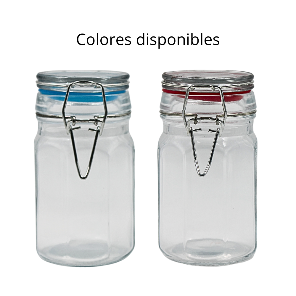 Brocalito C/Tapa Clip Colores Hex Med 250 ml