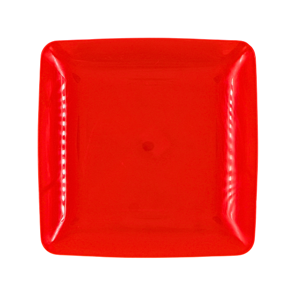 Plato trinche grande polipropileno rojo