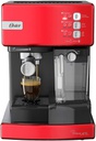 Cafetera automática de espresso roja Prima Latte Oster