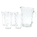 Juego de Agua 5 piezas Jarra y 4 vasos Bora(ONE SHOT)