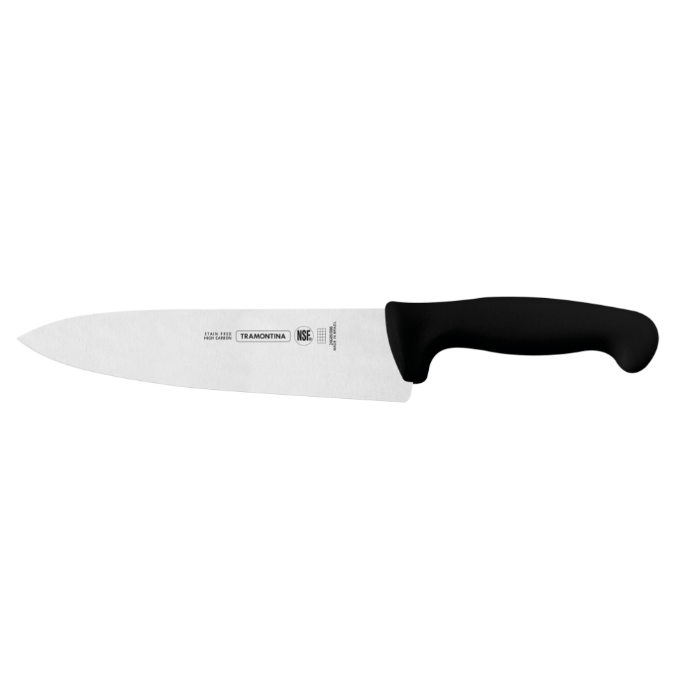 Cuchillo para chef 8” Profesional (Negro) @