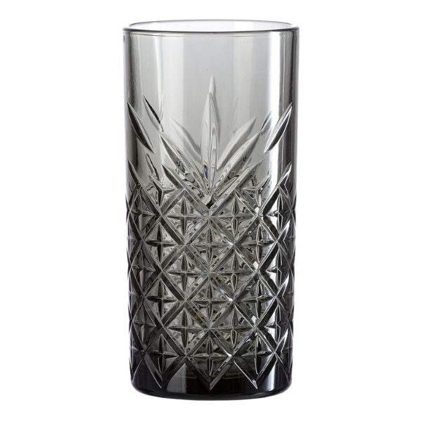 Vaso de vidrio Timeless HB 450 ml negro ahumado Pasabache
