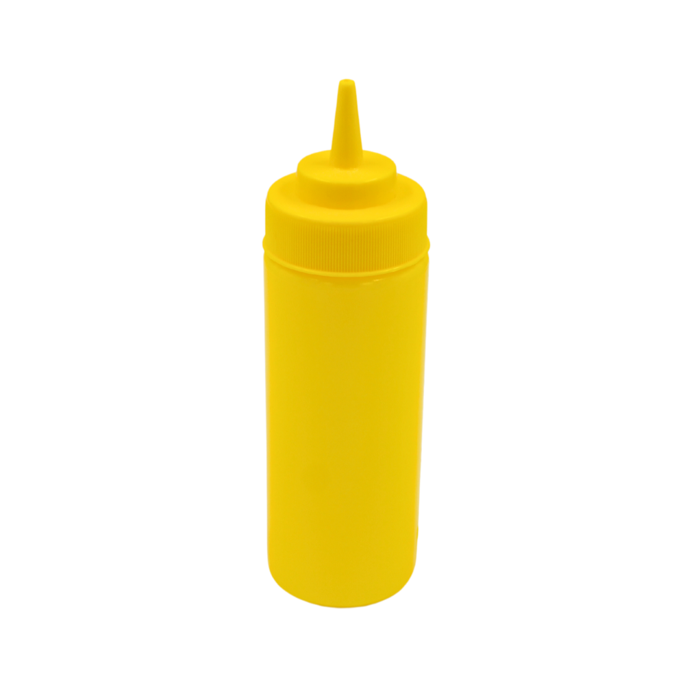 Botella dispensadora para aderezo amarilla 12 onzas