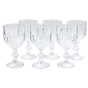 Juego de 6 copas de vidrio Home Sweet Home decorado