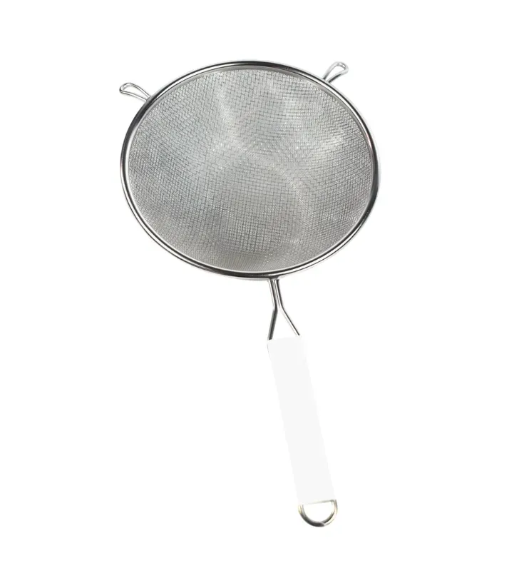 Colador Freidor doble malla 20 cm acero inoxidable