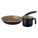 Juego de sartén 20 cm Tramontina Turim con hervidor negro(BAJA)