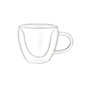 Taza con forma de corazón doble pared de Borosilicato 250 ml @