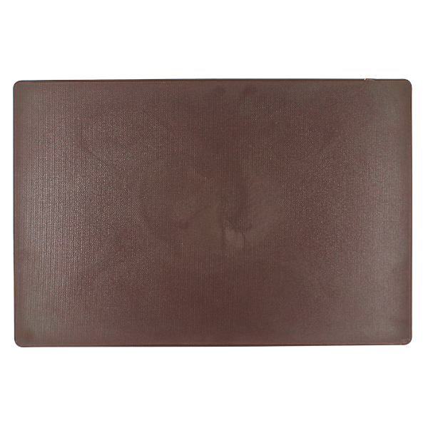 Tabla para picar de plástico café 45x30x1.27 cm / 12"x18"x1/2"@