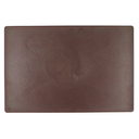 Tabla para picar de plástico café 45x30x1.27 cm / 12"x18"x1/2"@