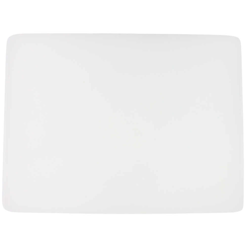 Tabla para picar de plástico blanco 50x38x1.27 cm / 15"x20"x1/2"@
