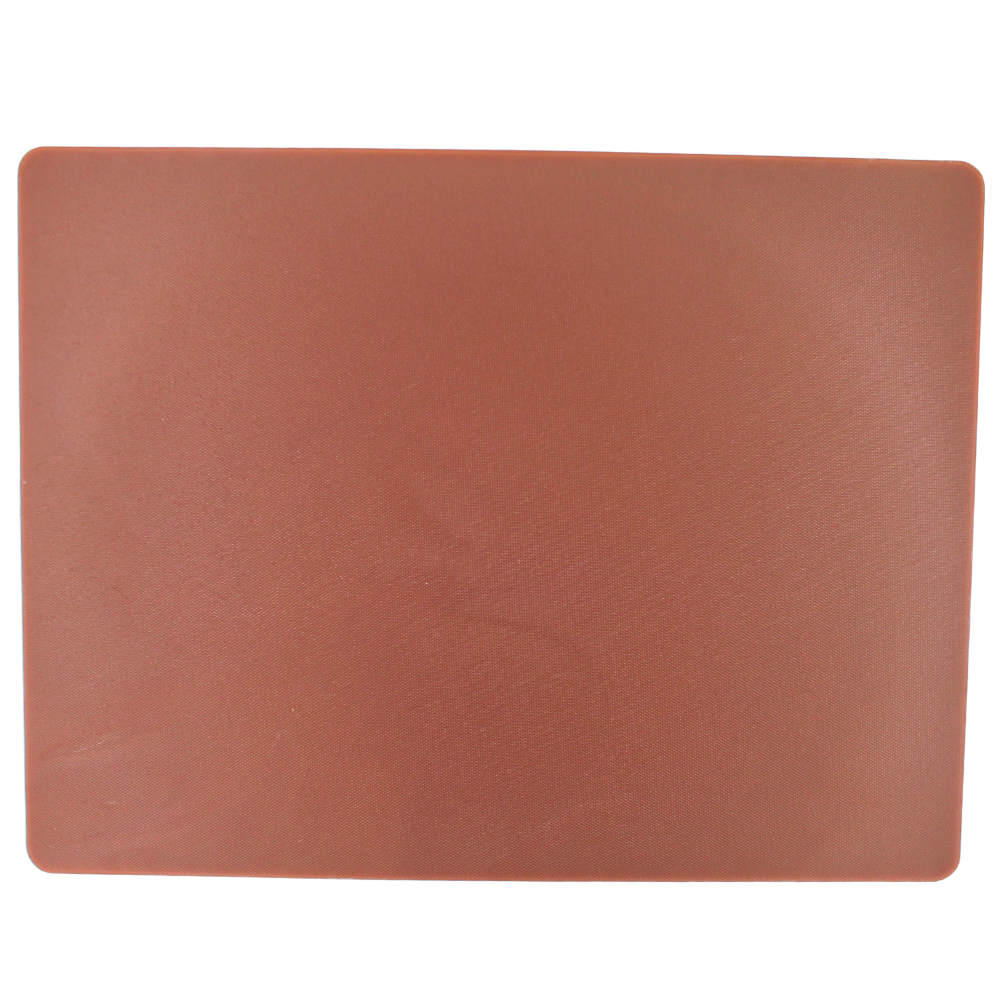 Tabla para picar de plástico café 50x38x1.27 cm / 15"x20"x1/2"@