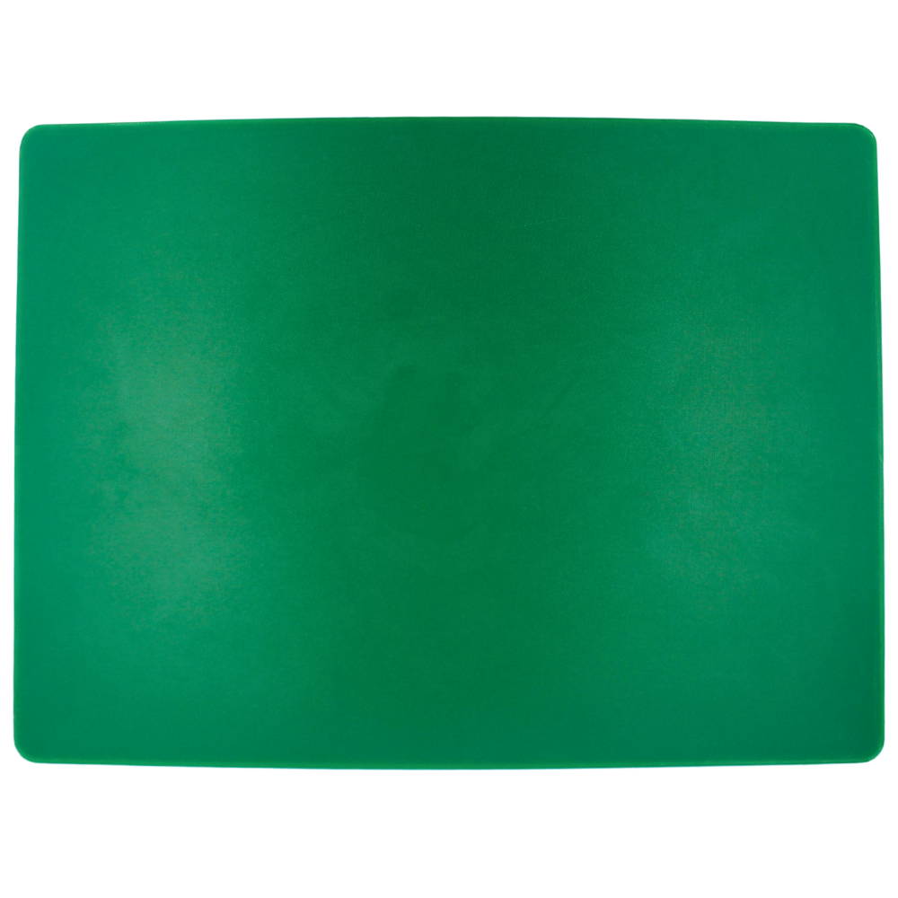 Tabla para picar de plástico verde 45x60x1.27 cm / 18"x24"x1/2"@