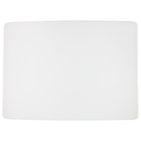Tabla para picar de plástico blanco 45x60x1.27 cm / 18"x24"x1/2"@