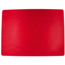 Tabla para picar de plástico rojo 45x60x1.27 cm / 18"x24"x1/2"@