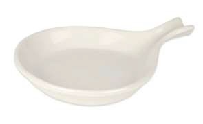 Servidores De Sarten Con Pies 12 oz Blanco