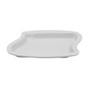 Plato esculpido 18 onzas Blanco 26.5 cm