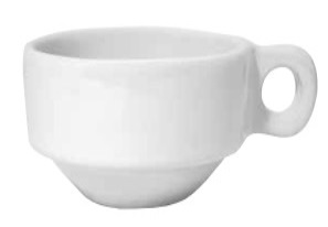 Taza Latte Apilable 10 oz Marfil