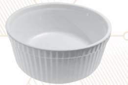 Ramekin Estriado 2 oz Carmesi