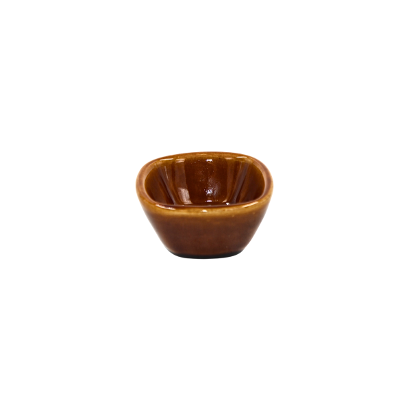 Ramekin cuadrado 2 oz marrón laredo