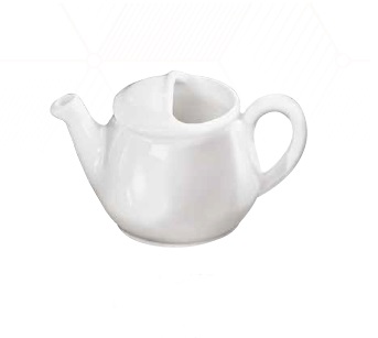 Tetera Inglesa sin Tapa 16 oz Blanco