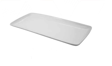 Plato Placa Rectangulo Azul Cobalto Cristal