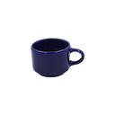 Taza Cappuccino apilable 8 onzas Azul cobalto 12 cm