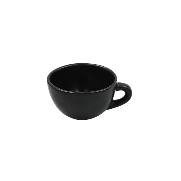 Taza Barista Cappuccino 8 onzas Negro Mate 12 cm