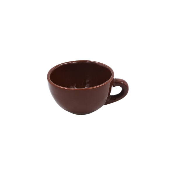 Taza Barista Cappuccino 8 onzas Café Chocolate/Blanco 12 cm