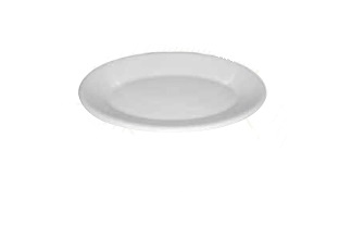 Platon Oval De 7.25 Pulg 18Cm Blanco