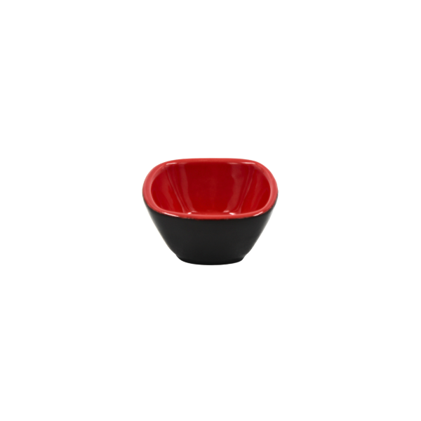 Ramekin cuadrado 3 oz. negro mate / salsa