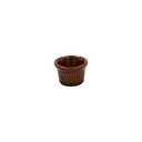 Ramekin estriado 1 oz. marrón laredo