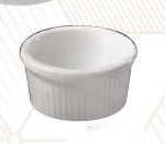 Ramekin Estriado 2.5 Oz. Ultra Blanco