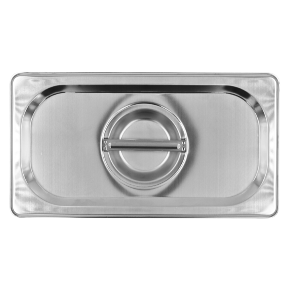 Tapa 1/3 acero inox. 201, 0.6 Nsf