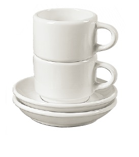 Plato Para Taza Capuchino Apilable De 5 Pul. 13 Cm Ultra Blanco