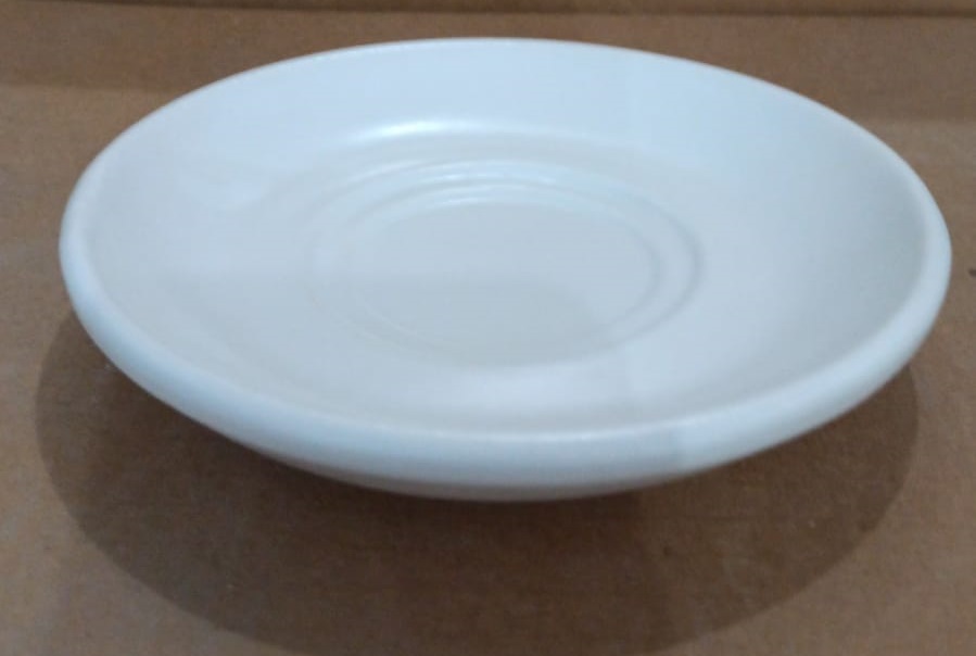 Plato Para Taza Capuchino Apilable De 5 Pul. 13 Cm Blanco Mate