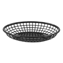 Canasta  ovalada, negro (9.25"X5.75")@