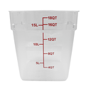 Contenedor de policarbonato cuadrado 18 litros@