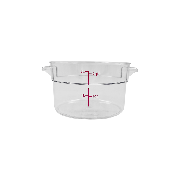 Contenedor de policarbonato redondo 2 litros@