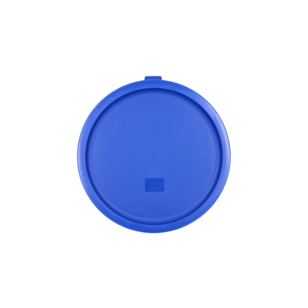 Tapa azul para contenedor de policarbonato redondo 10L@